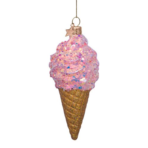 Vondels Ornament Glass Ice Cream 15cm